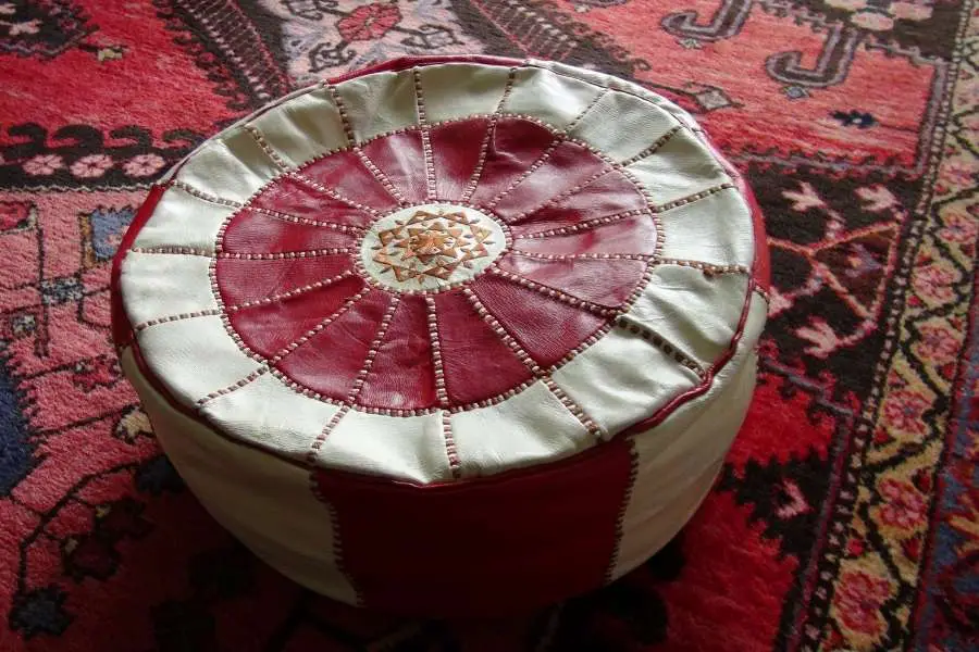 moroccan poufs souvenirs from Morocco