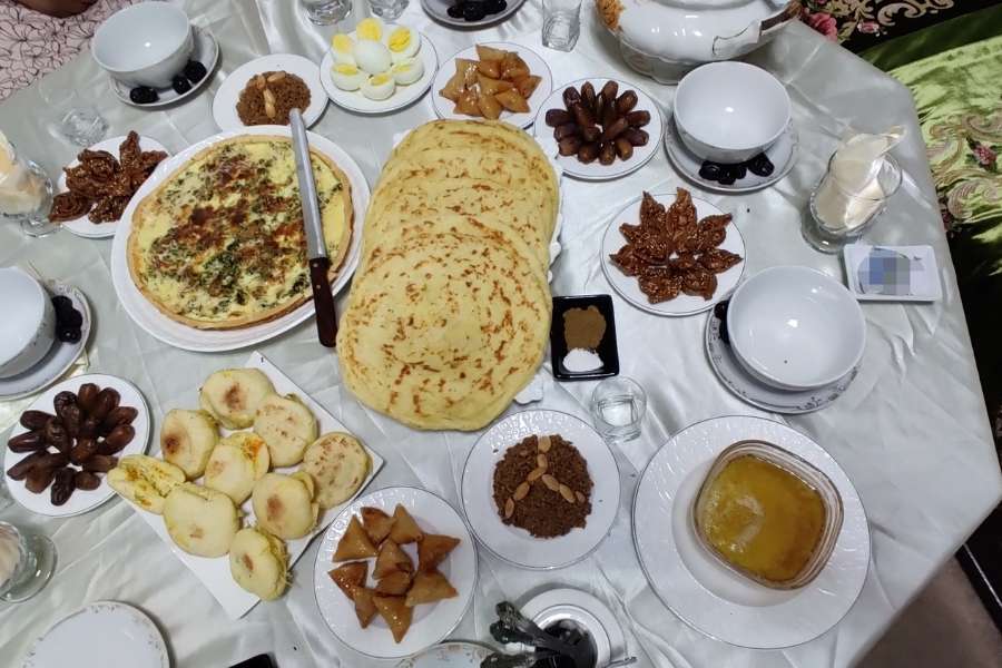 ramadan table in morocco