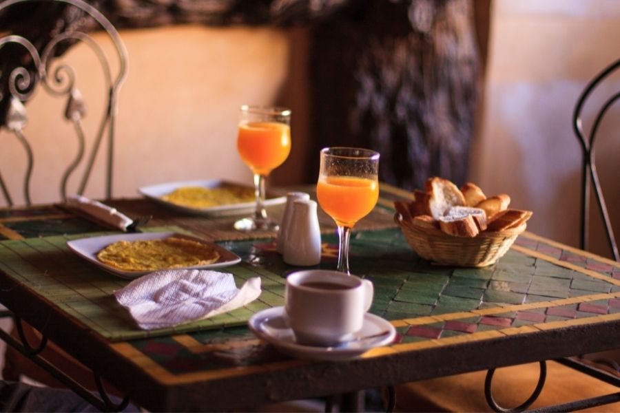 breakfast in Morocco