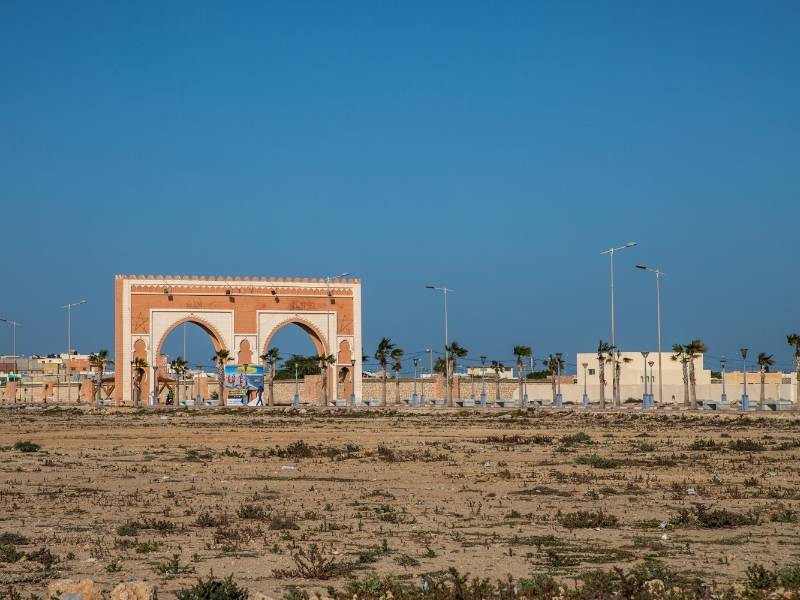 entrance gate of dakhla morocco