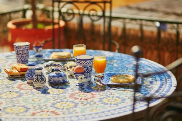 moroccan breakfast table