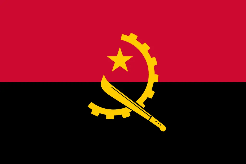 African flags flag of angola