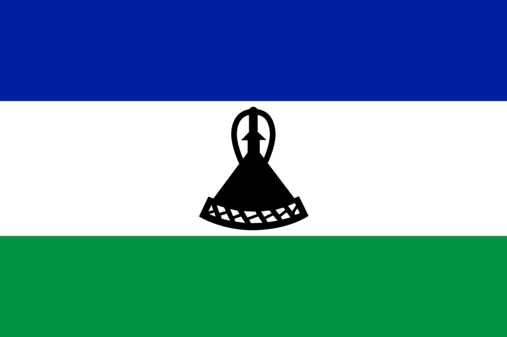 african flags flag of lesotho