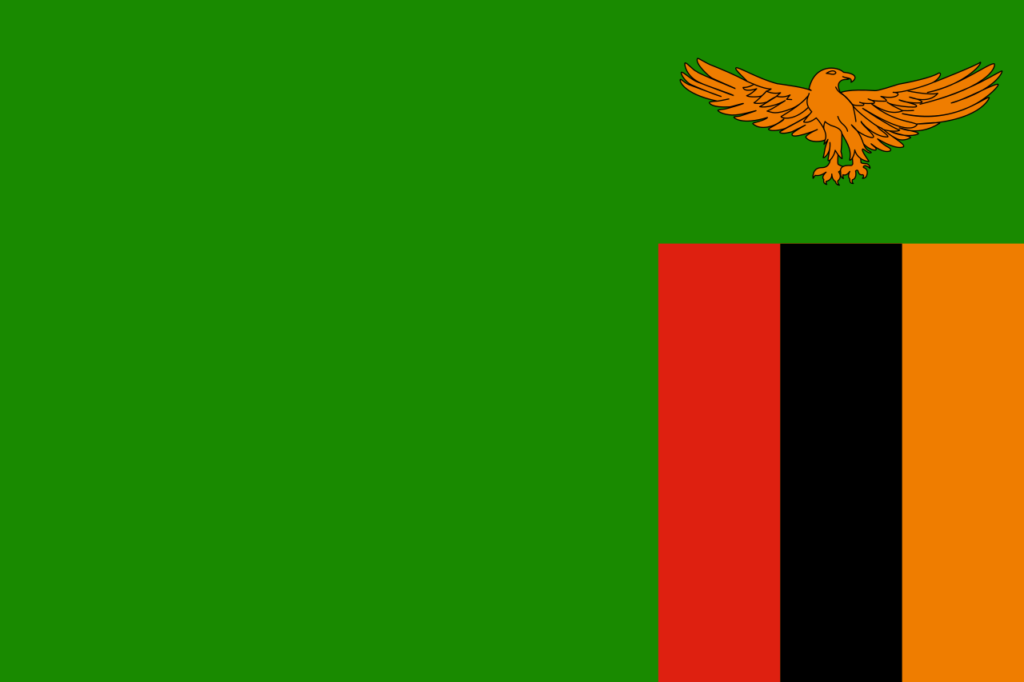 african flags zambia flag