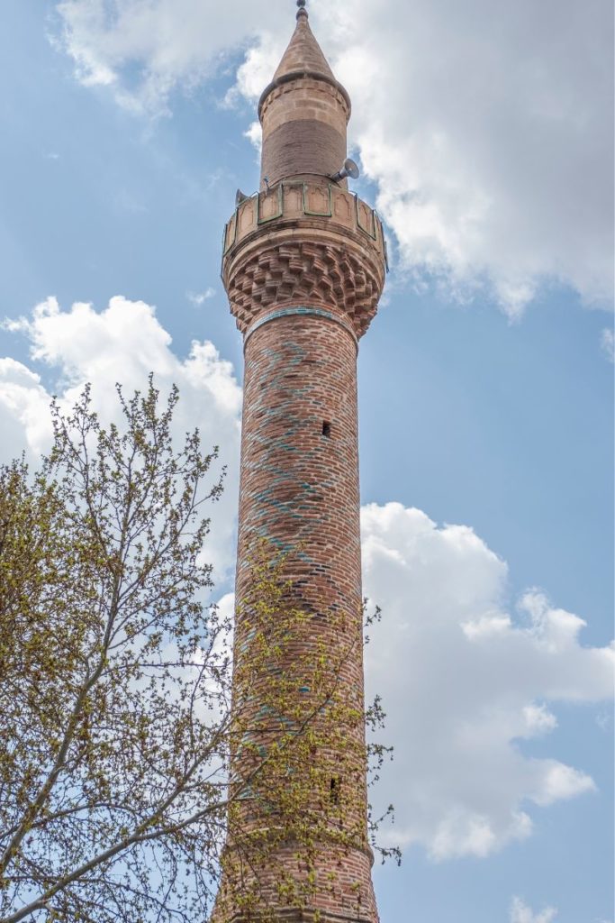 afyon turkey grand mosque menaret