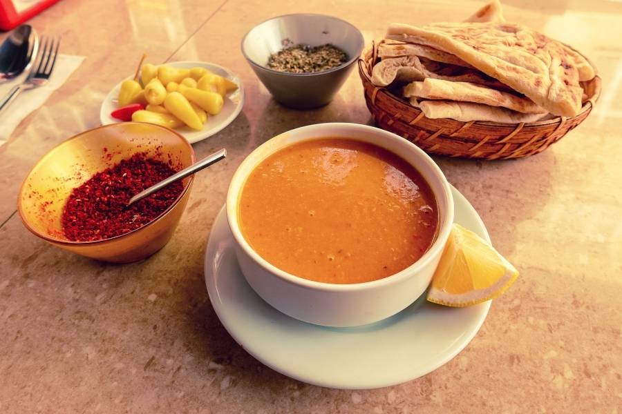 food in Turkey soup 