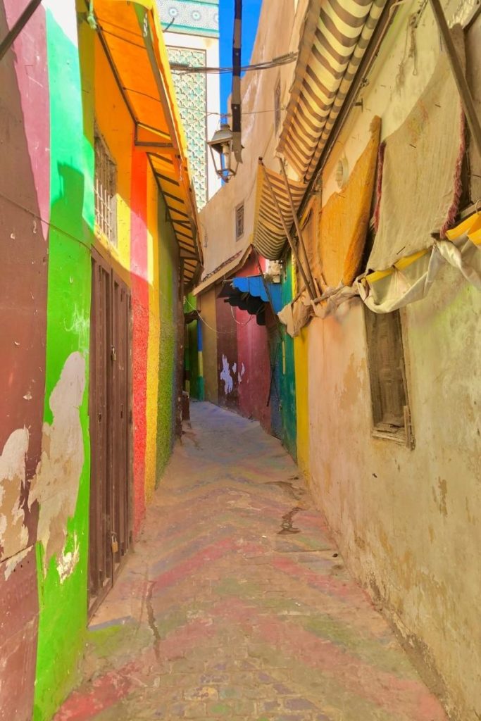 rainbow alley in fez