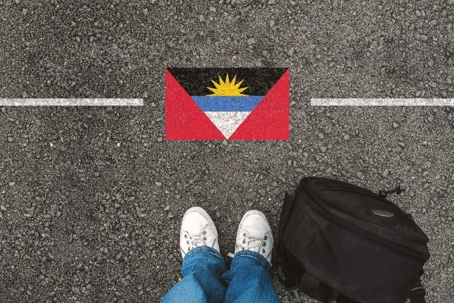 Caribbean flags: Antigua and Barbuda