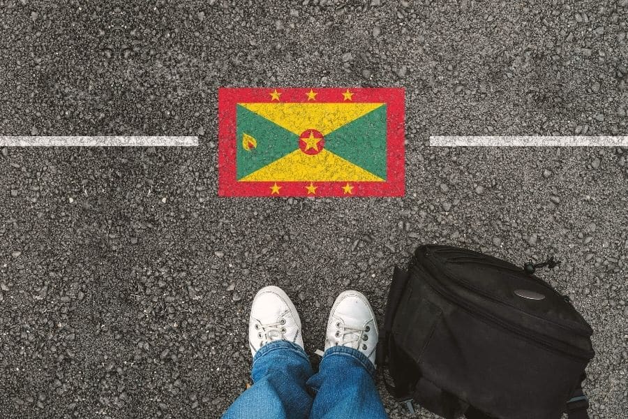 Caribbean flags: Grenada 