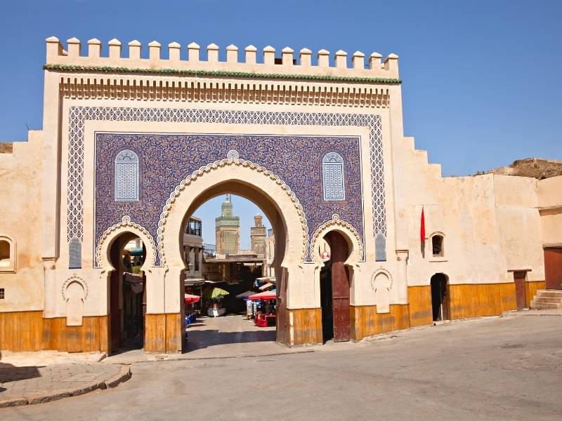 facts morocco bab boujloud gate in fes