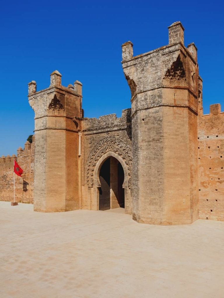 rabat morocco chellah entrance gate