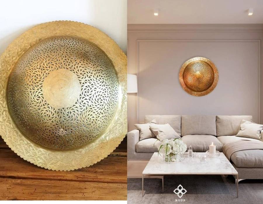 round-Moroccan-wall-light-sconce-brass