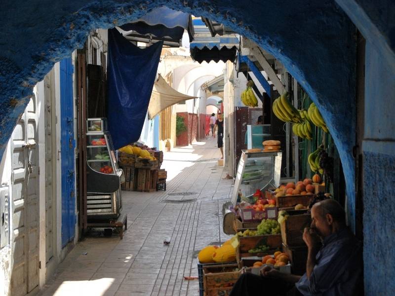 medina street in morocco