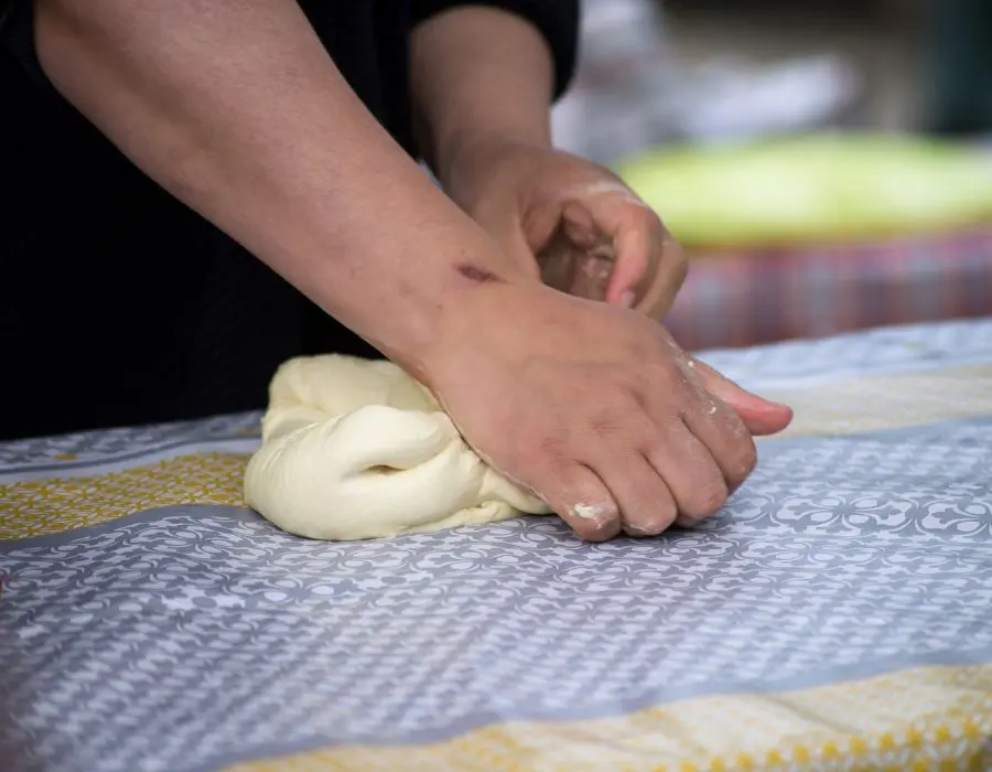 make sure the dough is soft and stretchy