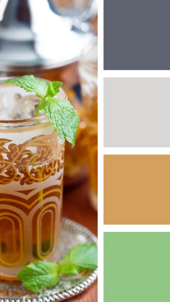moroccan colors inspired from mint tea