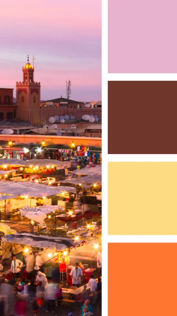 moroccan colors marrakech palette